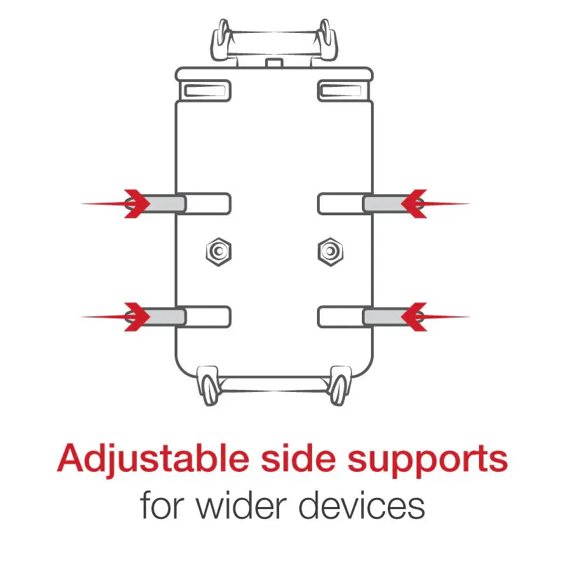 RAM® Quick-Grip™ XL Phone Mount with Handlebar U-Bolt Base - Medium Ram Mount