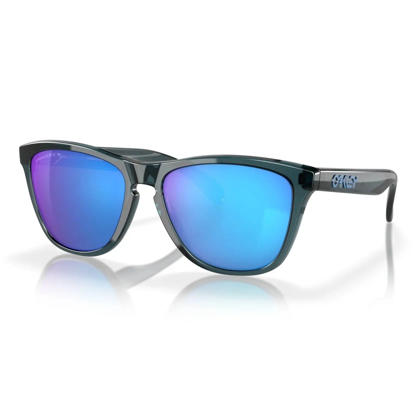 Oakley Frogskins Prizm Sapphire Polarized Lenses,  Crystal Black Frame - Pathpavers