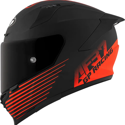 KYT Striker AF37 Livery Helmet (Matt Black Red) Pathpavers