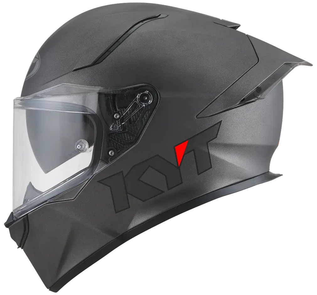 KYT R2R PRO PLAIN MATT GUN METAL KYT HELMET