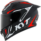 KYT Striker #02 Helmet (Matt Black Red) Pathpavers