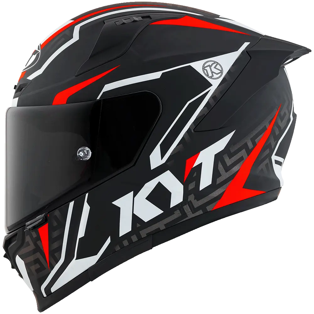 KYT Striker #02 Helmet (Matt Black Red) Pathpavers