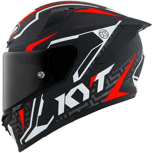 KYT Striker #02 Helmet (Matt Black Red) Pathpavers