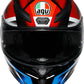 AGV K1 S Fastlap Helmet - Black/Red/Blue AGV