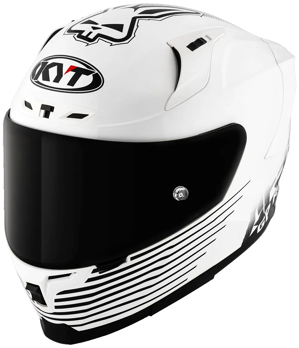 KYT Striker AF37 Livery White Black Helmet Pathpavers