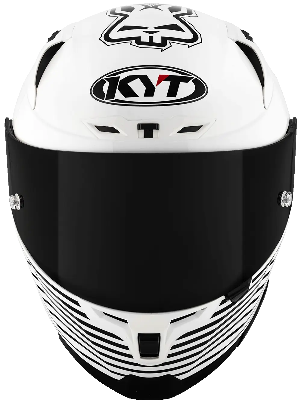 KYT Striker AF37 Livery White Black Helmet Pathpavers