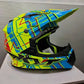 KYT JUMPSHOT Gloss Yellow Fluo/Blue KYT HELMET