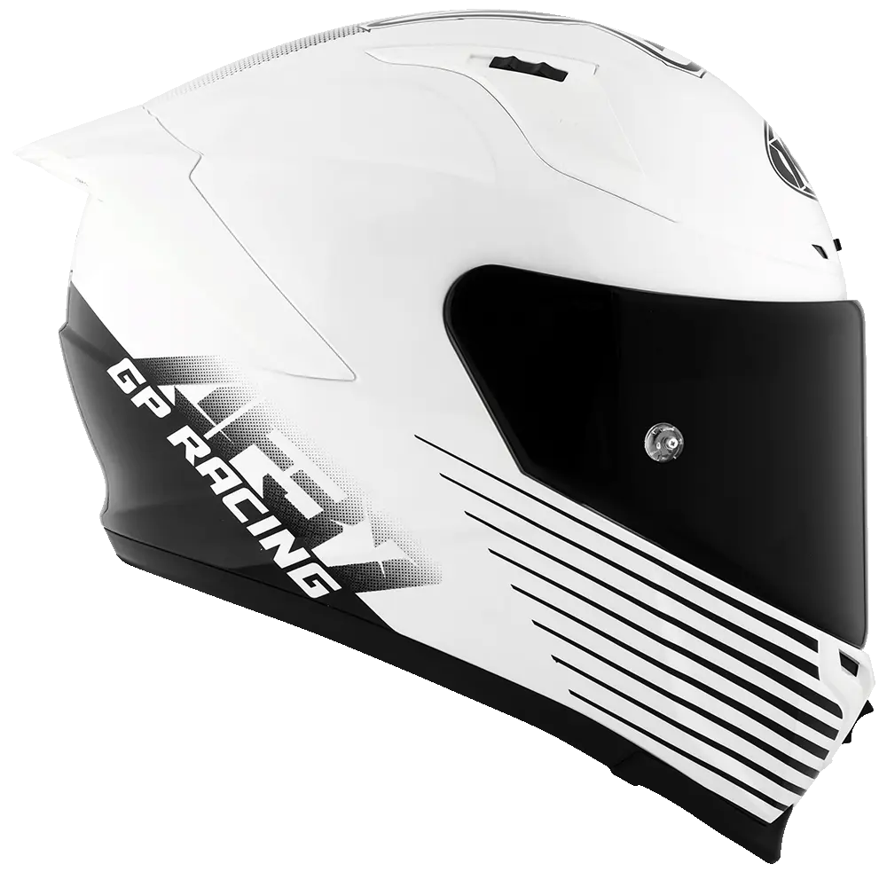 KYT Striker AF37 Livery White Black Helmet Pathpavers