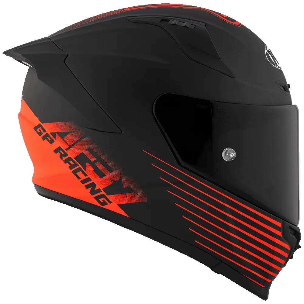 KYT Striker AF37 Livery Helmet (Matt Black Red) Pathpavers