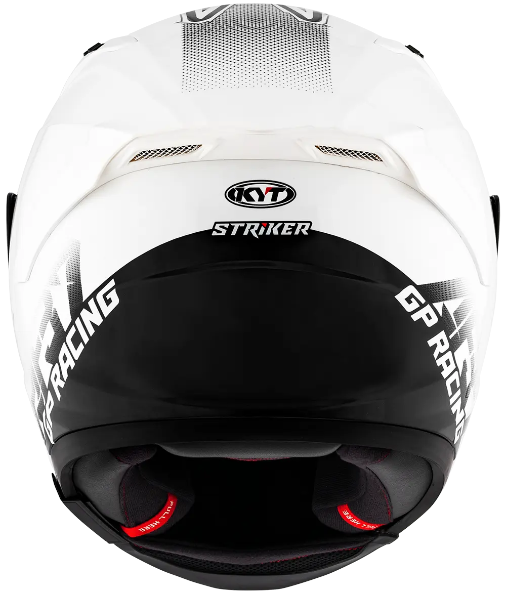 KYT Striker AF37 Livery White Black Helmet Pathpavers