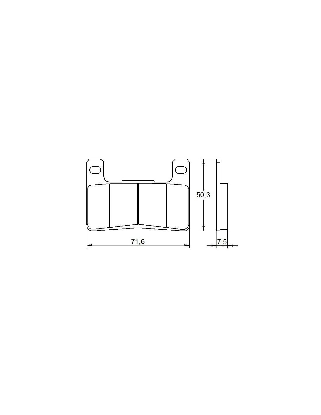 Accossato Brake Pads Kit For Motorcycle, AGPA109ST (Front) Accossato