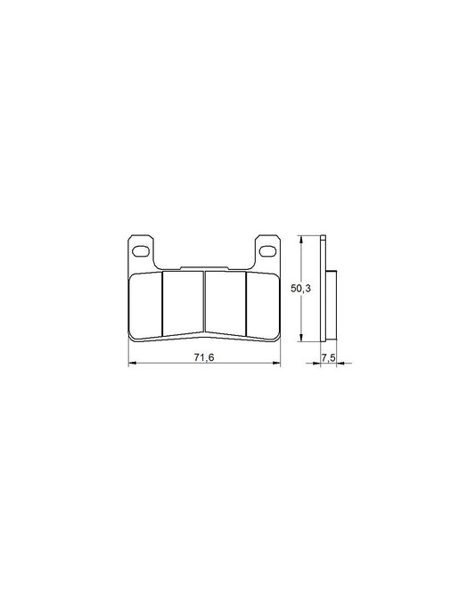 Accossato Brake Pads Kit For Motorcycle, AGPA109ST (Front) Accossato