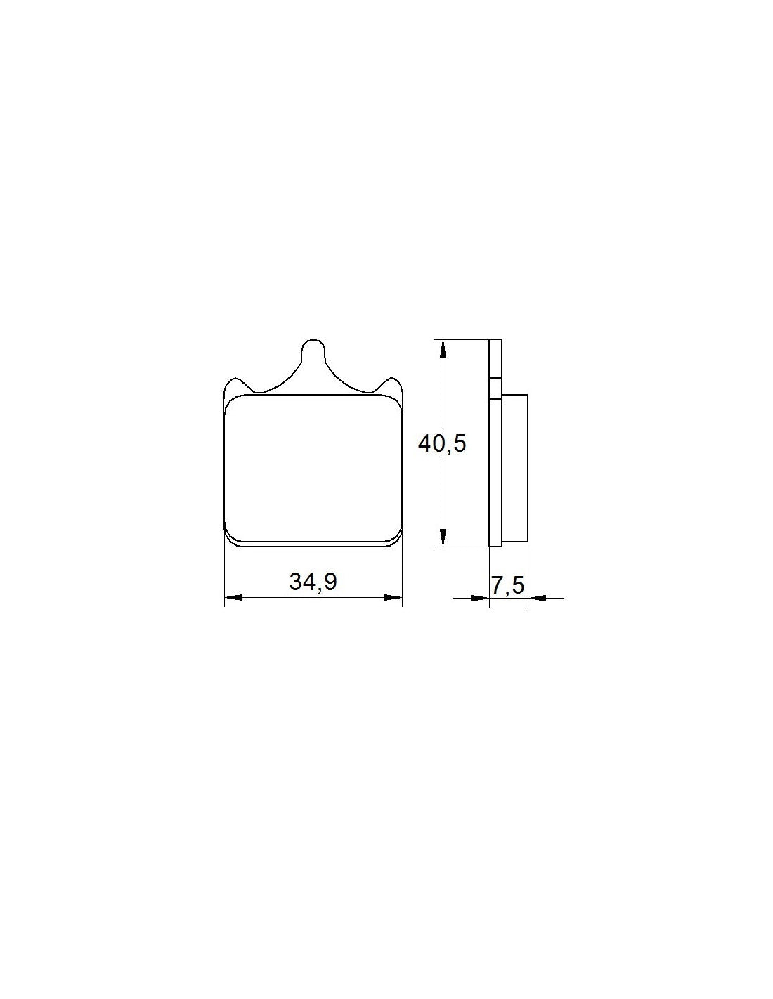 Accossato Brake Pads Kit For Motorcycle, AGPA112ST (Front) Accossato