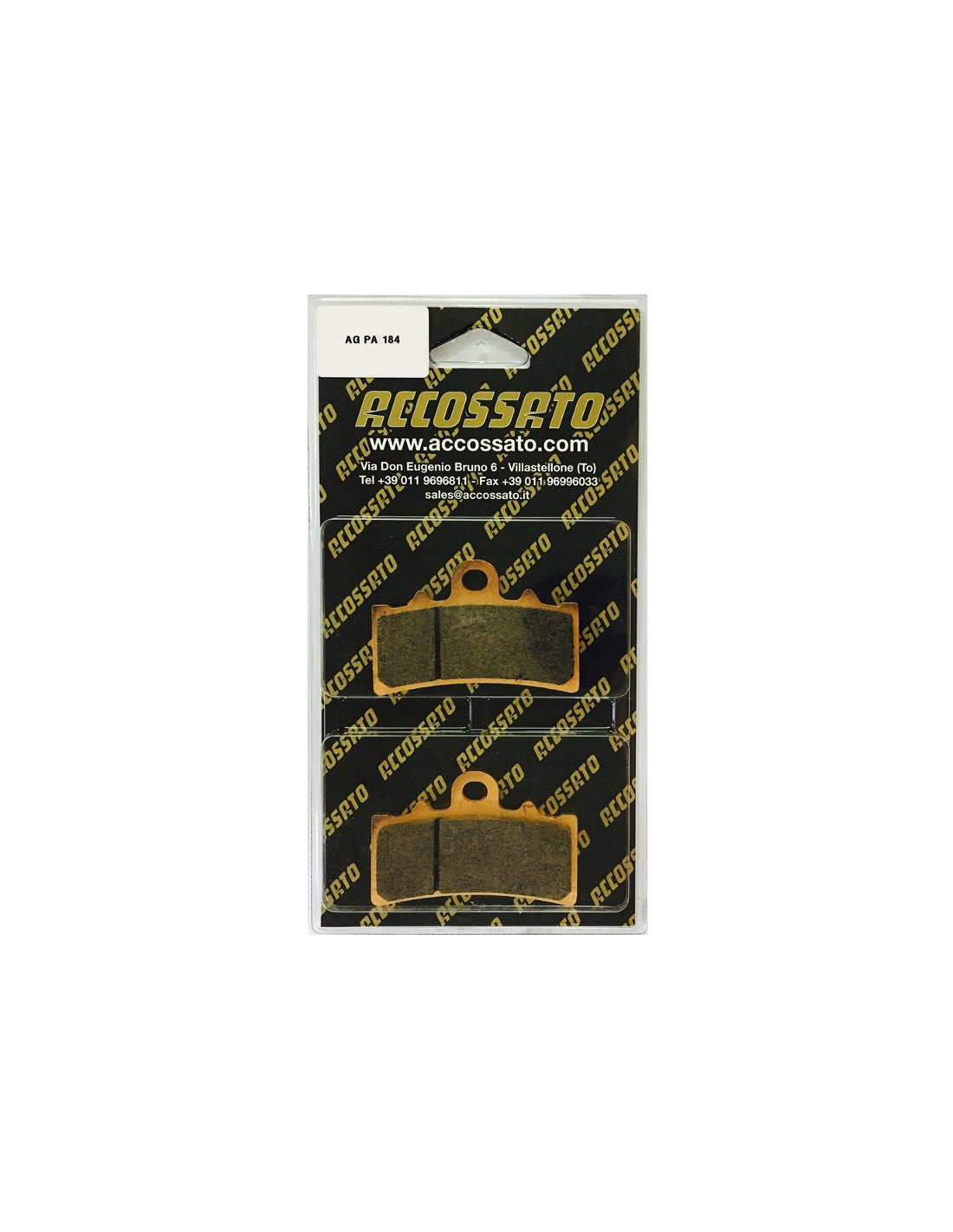 Accossato Brake Pads Kit For Motorcycle, AGPA184ST (Front) Accossato