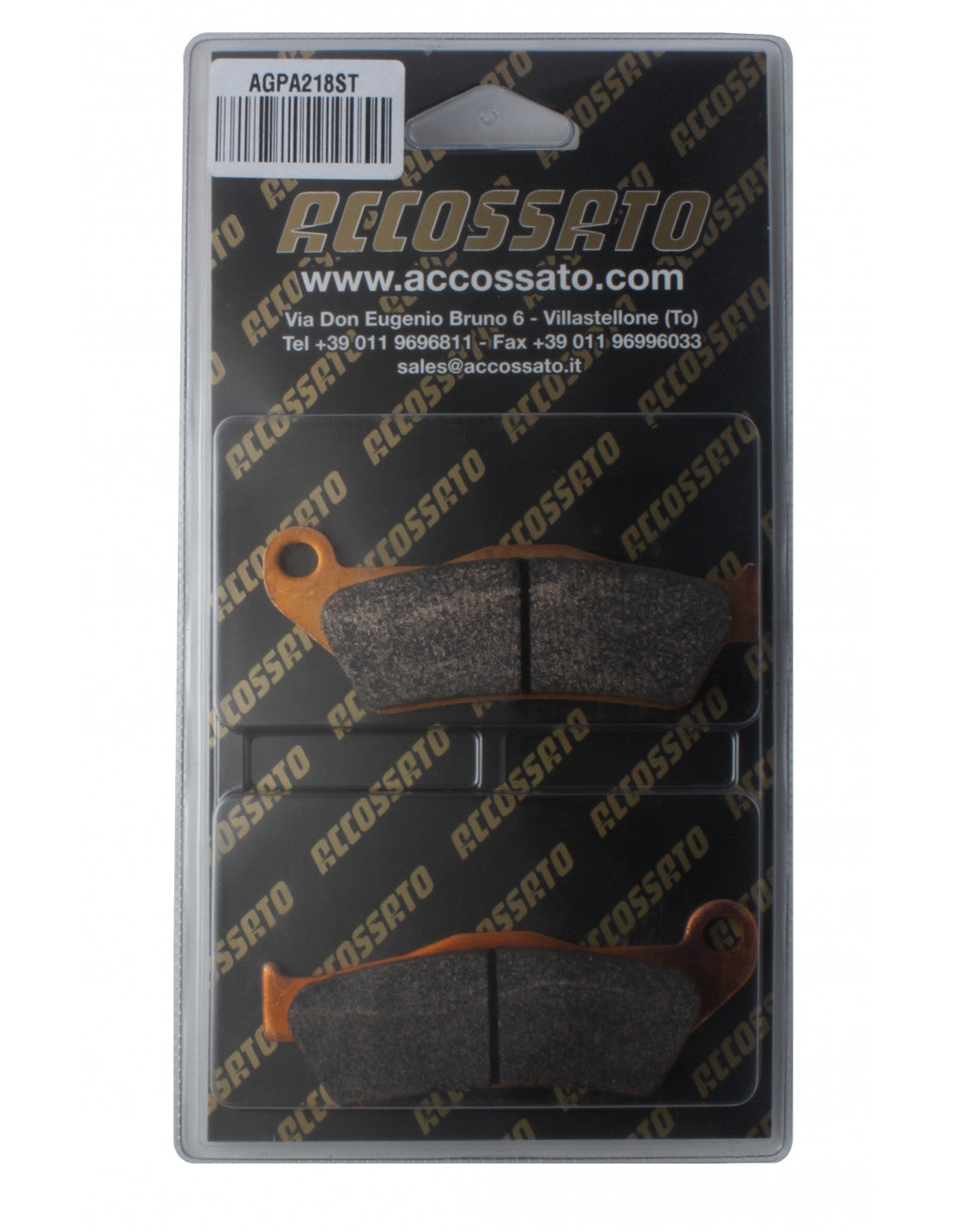 Accossato Brake Pads Kit For Motorcycle, AGPA218ST Accossato