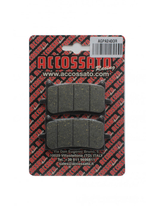 Accossato Brake Pads Kit For Motorcycle, AGPA240ST (Front) Accossato