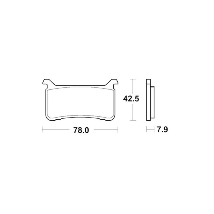 Accossato Brake Pads Kit For Motorcycle,  AGPA250ST Accossato