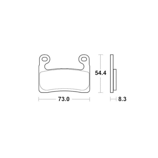 Accossato Brake Pads Kit For Motorcycle, AGPA252ST (Front) Accossato