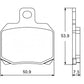 Accossato Brake Pads Kit For Motorcycle, AGPA42ST (Rear) Accossato