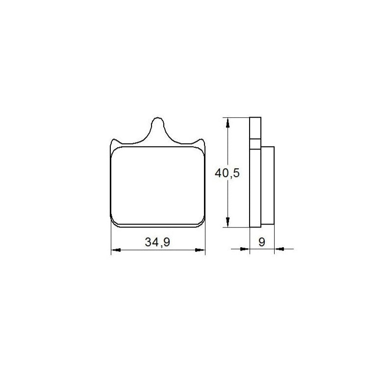 Accossato Brake Pads Kit For Motorcycle, AGPA55ST Accossato