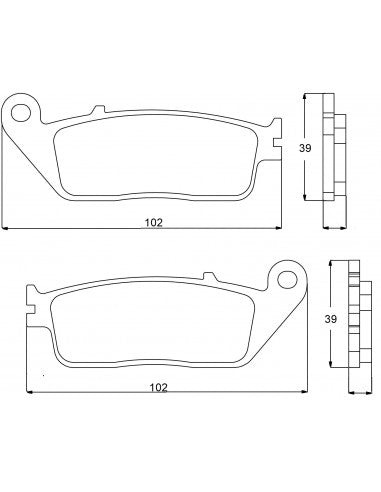 Accossato Brake Pads Kit For Motorcycle, AGPA72ST (Front) Accossato