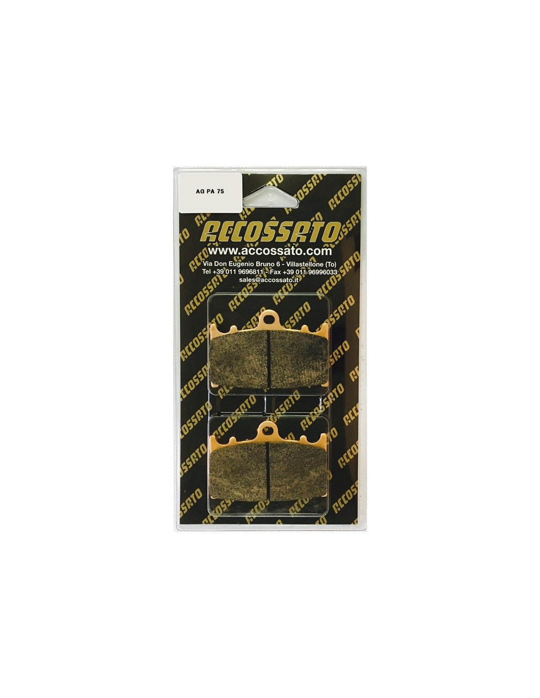 Accossato Brake Pads Kit For Motorcycle, AGPA75ST (Front) Accossato