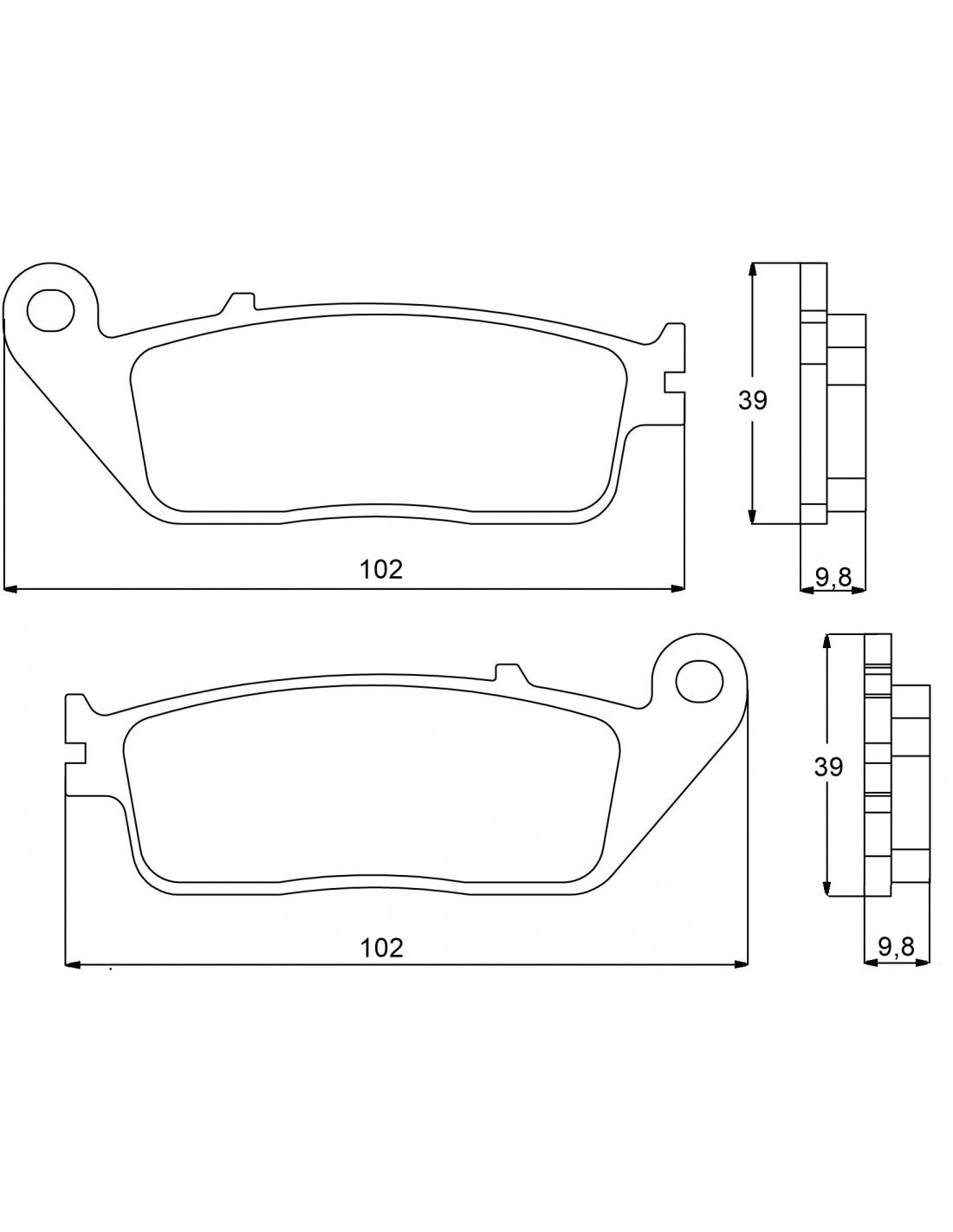 Accossato Brake Pads Kit For Motorcycle, AGPA81ST (Front) Accossato