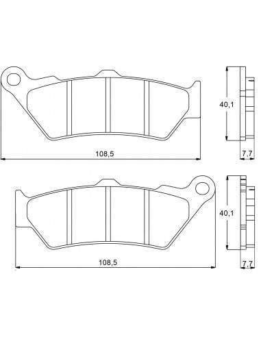 Accossato Brake Pads Kit For Motorcycle, AGPA92ST (Front) Accossato