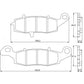 Accossato Brake Pads Kit For Motorcycle,  AGPA94ST (Front) & (Rear) Accossato