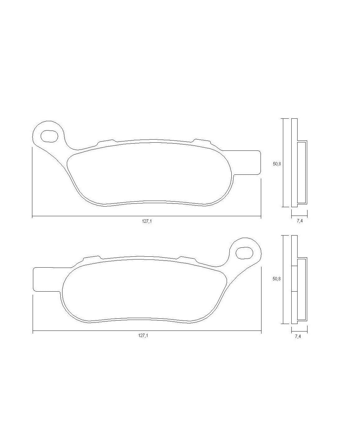 Accossato Brake Pads Kit For Motorcycle, AGPP213ST Accossato