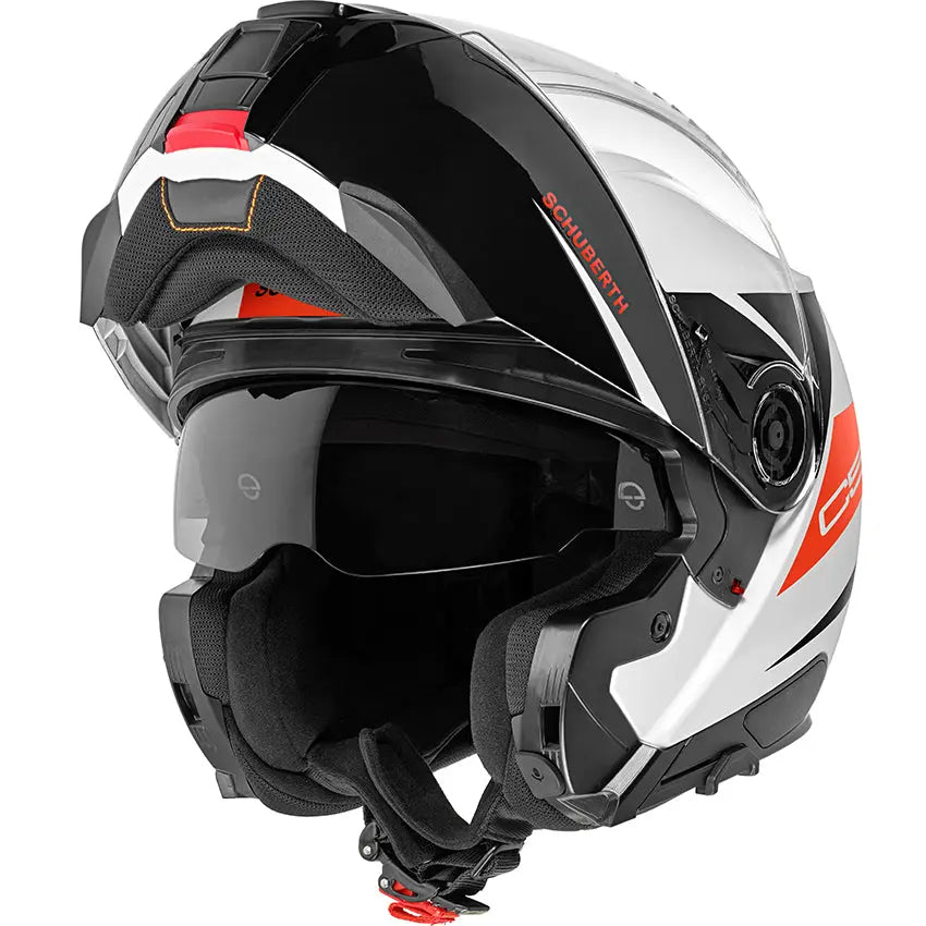 Schuberth C5 Eclipse Helmet (White/Red) Schuberth