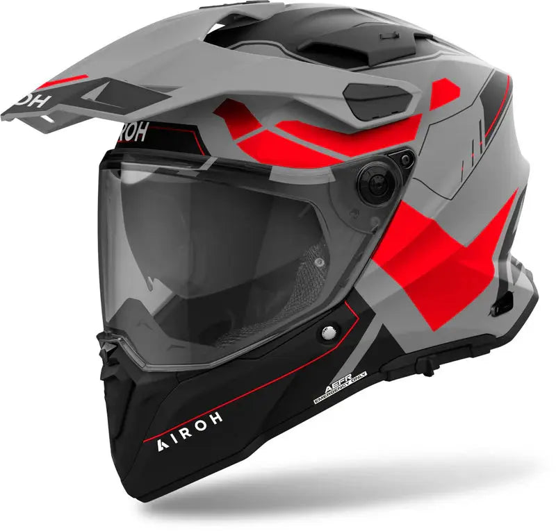 Airoh Commander 2 Reveal Red Fluo Matt Helmet Airoh