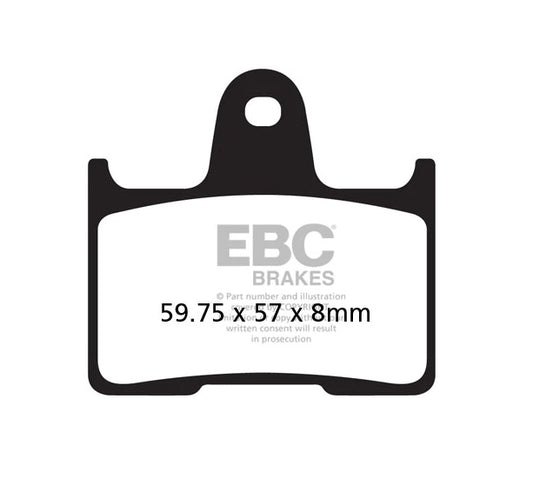 EBC Brake Pad - FA254HH (Rear) EBC