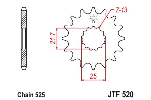 JT Sprocket For Suzuki V-Strom 650 (2017-22) JT Sprocket