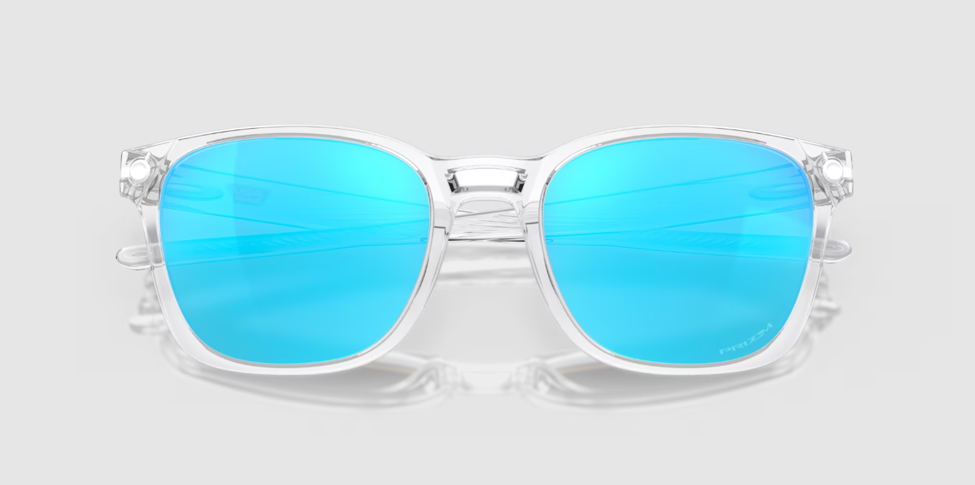 Oakley Ojector Prizm Sapphire Lenses,  Polished Clear Frame Oakley