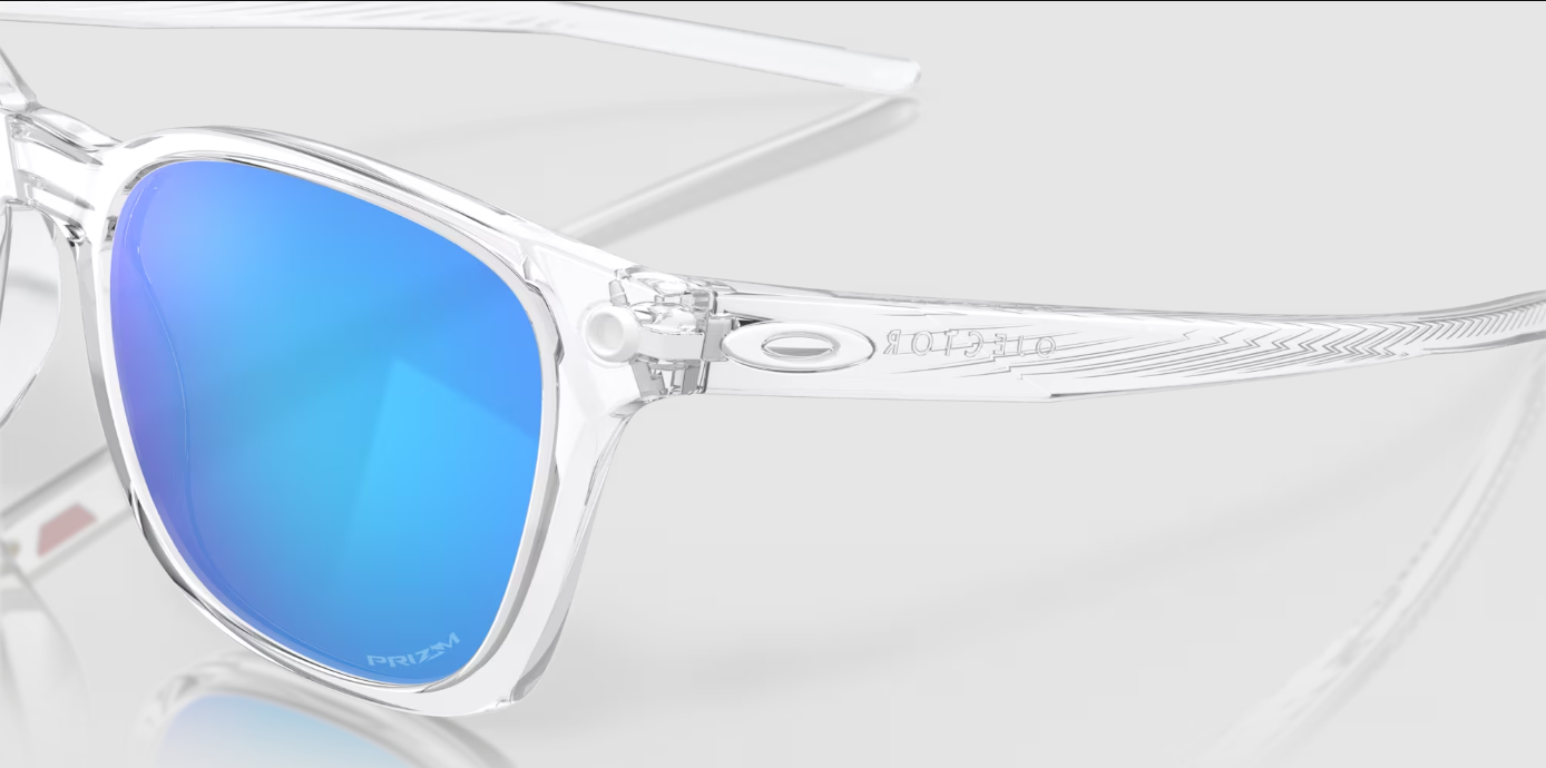 Oakley Ojector Prizm Sapphire Lenses,  Polished Clear Frame Oakley