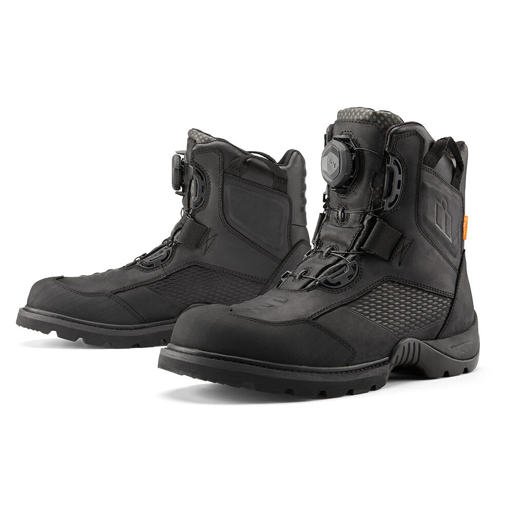 Icon Stormhawk Waterproof Boots - Black Icon