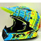 KYT JUMPSHOT Gloss Yellow Fluo/Blue KYT HELMET