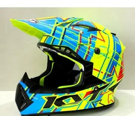 KYT JUMPSHOT Gloss Yellow Fluo/Blue KYT HELMET