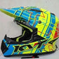 KYT JUMPSHOT Gloss Yellow Fluo/Blue KYT HELMET