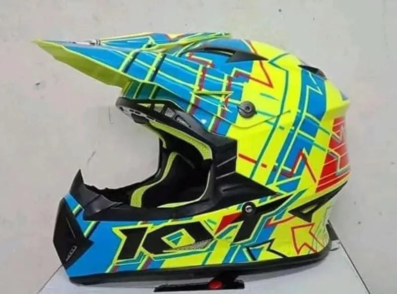 KYT JUMPSHOT Gloss Yellow Fluo/Blue KYT HELMET