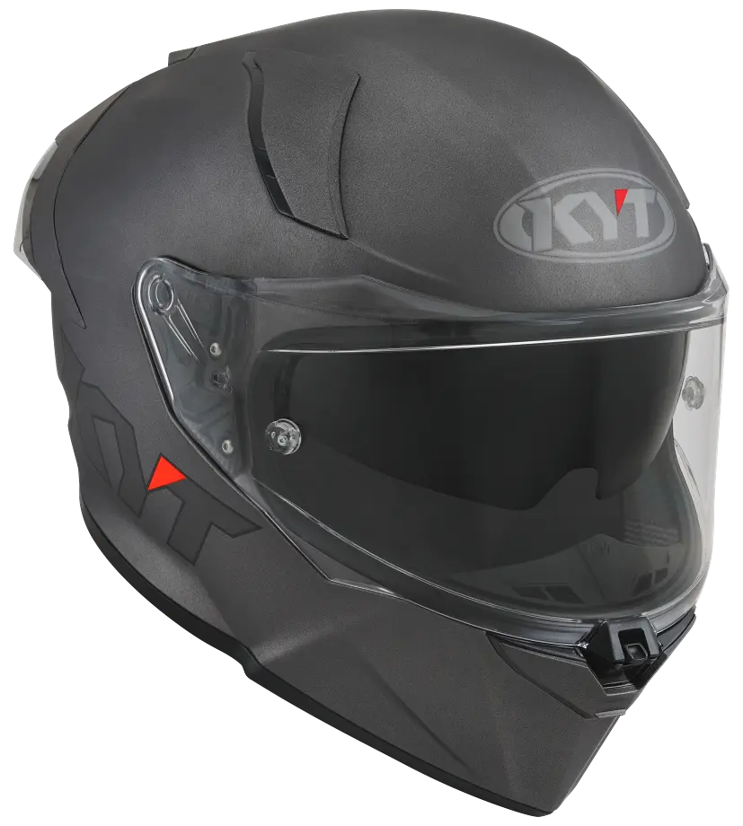 KYT R2R PRO PLAIN MATT GUN METAL KYT HELMET