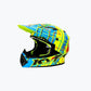 KYT JUMPSHOT Gloss Yellow Fluo/Blue KYT HELMET