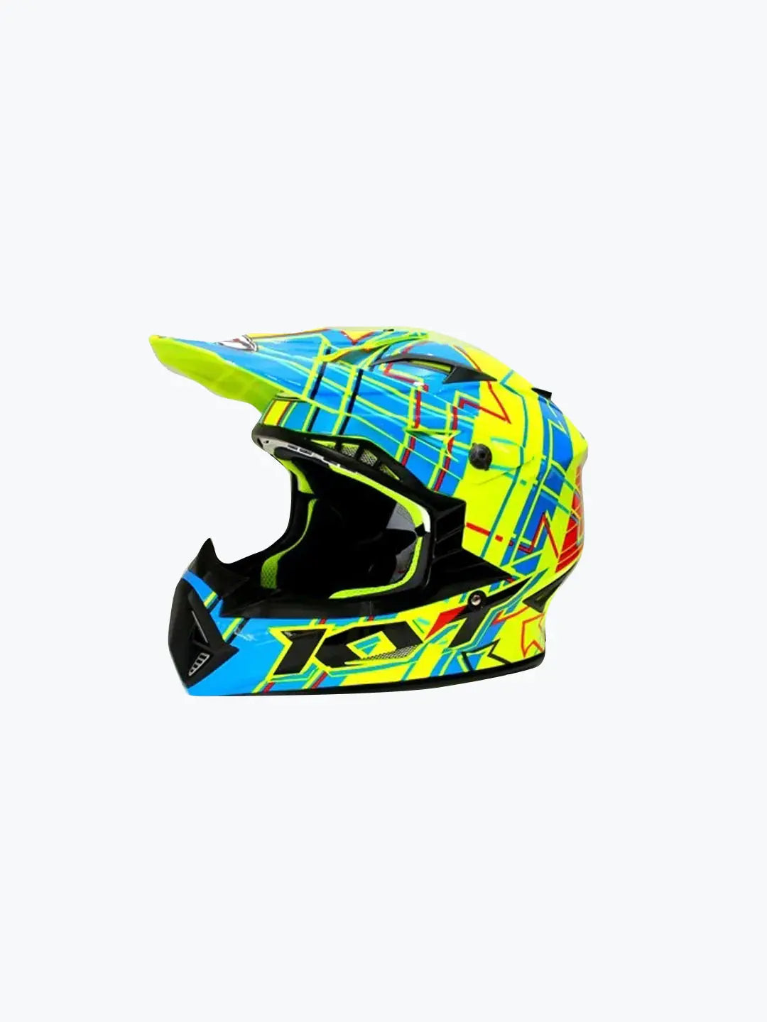 KYT JUMPSHOT Gloss Yellow Fluo/Blue KYT HELMET