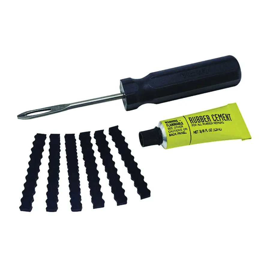 Victor Tubeless Tyre Repair Kit (Rubber Cement+Vulcan Strips+Inserting Needles) Victor