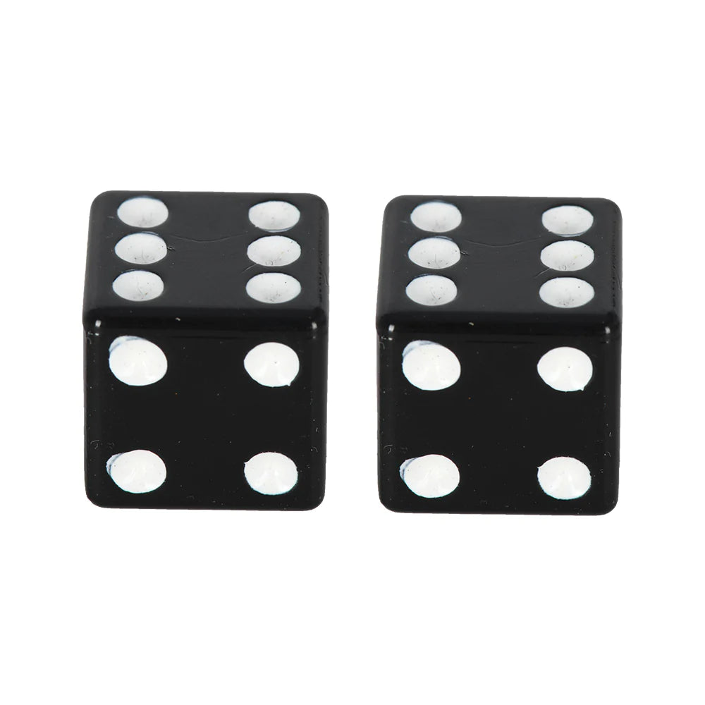 Oxford Lucky Dice Valve Caps - Black oxford