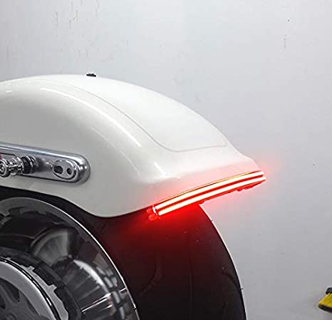 Chrome Glow Fat Boy Run-Brake-Turn LED Fender Kit (2018 on) Chrome Glow