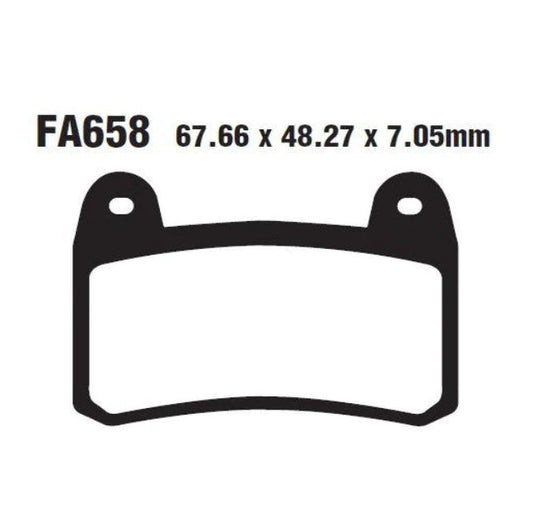 EBC Brake Pad - FA658 Organic EBC