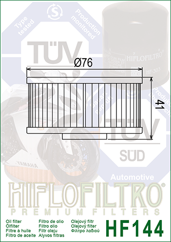 HiFlo Oil Filter HF144 Hiflo