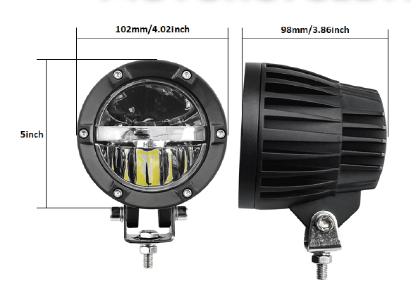 Barracks Auxiliary Lights - Optimus Extreme Hi-Low 60W (Pair) Barracks